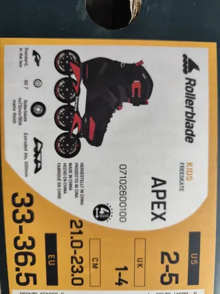 Patines en linea Rollerblade Ápex Freestyle