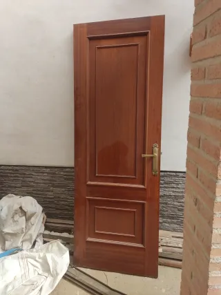Puerta interior de madera