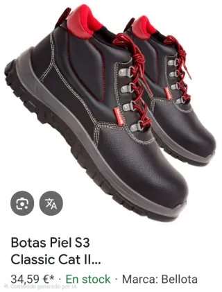 Botas de seguridad Bellota T2300 Talla 40
