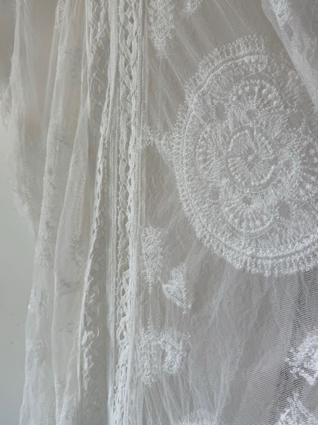 Pareo Shein Transparente Encaje