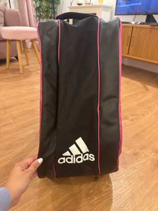 Paletero Adidas Padel Negro y Rosa