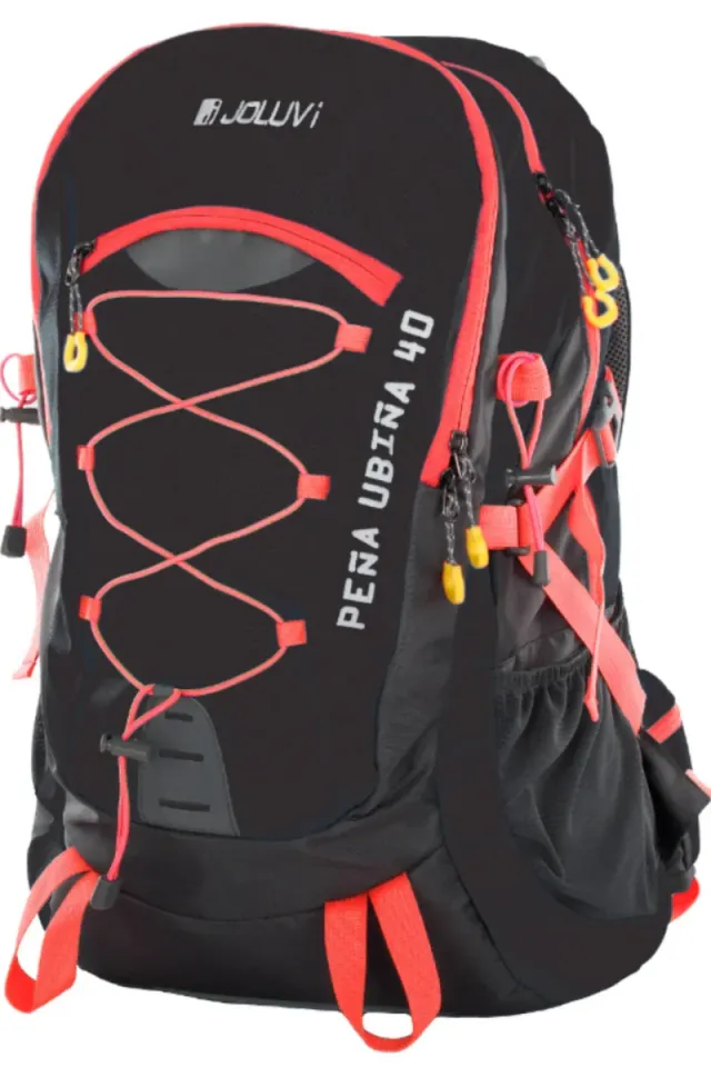 Mochila Joluvi Peña Ubiña 40L Negra/Roja