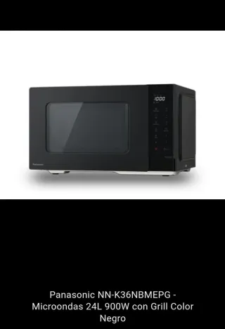 Microondas Panasonic NN-K36NBM con Grill