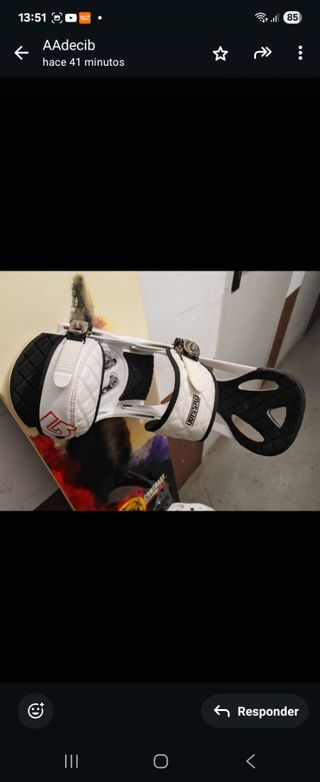 Tabla Snow RS con fijaciones Burton