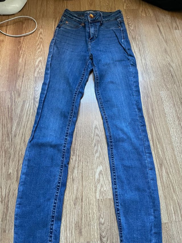 Pantalones vaqueros pitillo azules