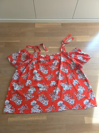 Blusa Estampada Hombros Descubiertos talla 58/60