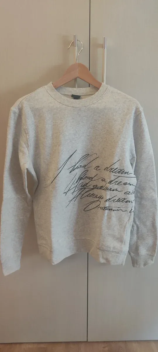 Sudadera H&M gris hombre talla S