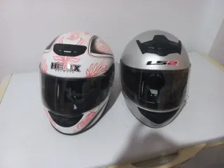 2 Cascos Moto Integrales (Helix y LS2)
