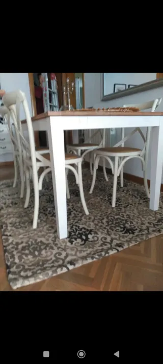 Mesa extensible Versalles madera maciza de acacia