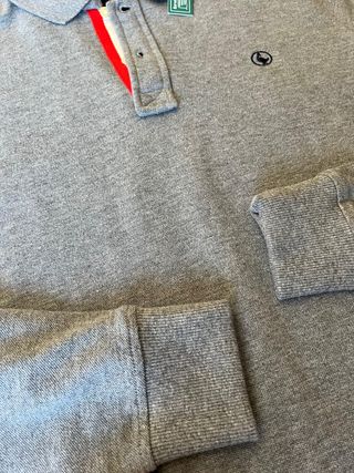 Polo El Ganso manga larga gris nuevo