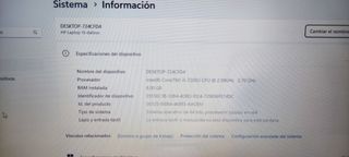 Portátil Intel Core i5 7ª Gen 8GB RAM SSD