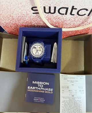 Swatch Omega Snoopy Moonshine Mission Earthphase