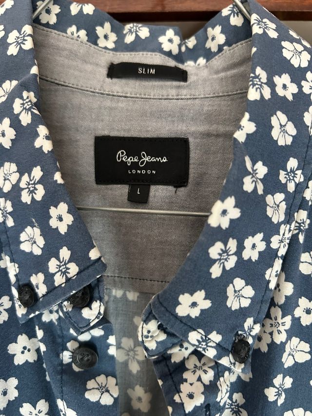 Camisa Pepe Jeans floral azul talla M
