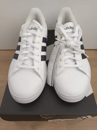 Adidas Grand Court 2.0 Blancas y Azul