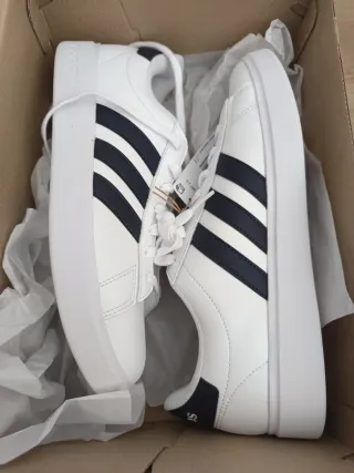 Adidas Grand Court 2.0 Blancas y Azul