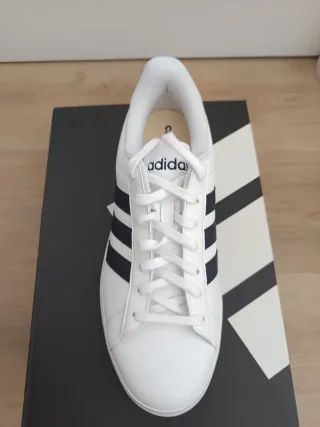 Adidas Grand Court 2.0 Blancas y Azul