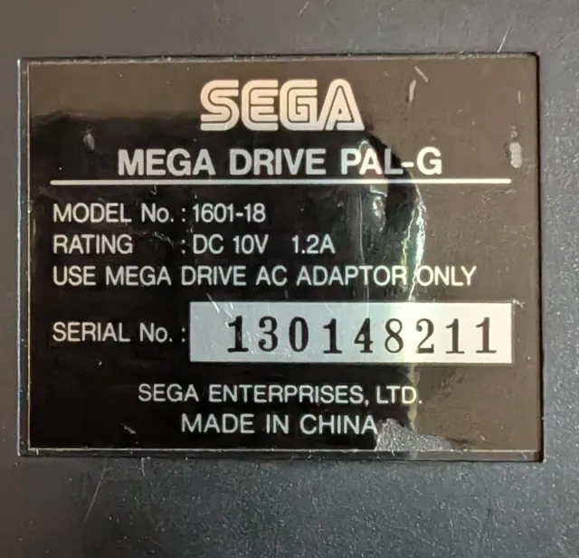 Consola Sega Megadrive