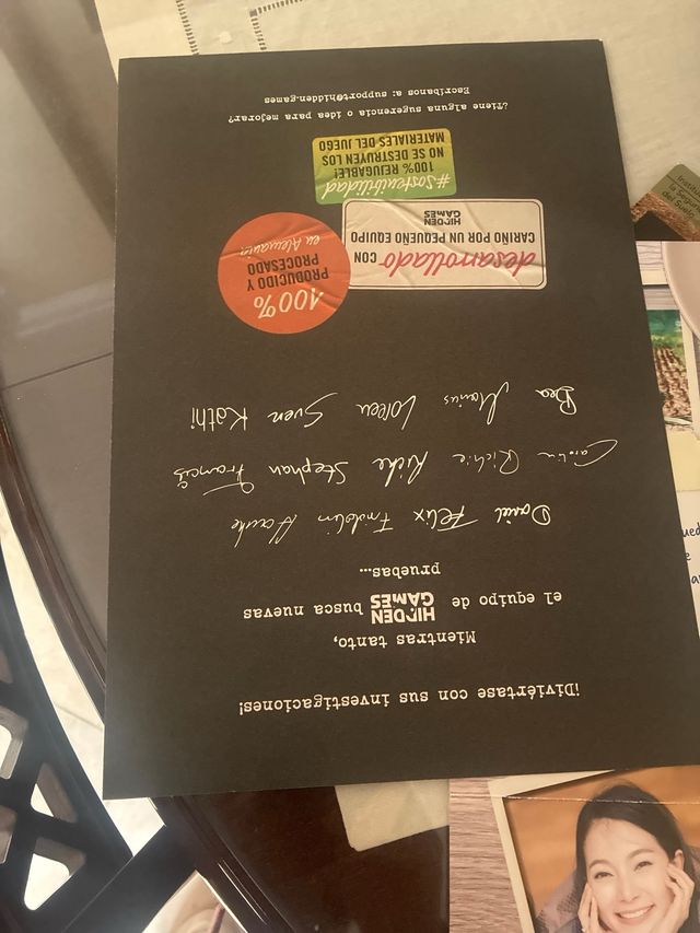 Juego de mesa Hidden Games: Una solución venenosa