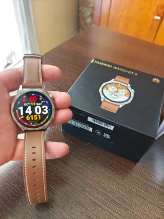Huawei Watch GT 3 Classic marrone/argento