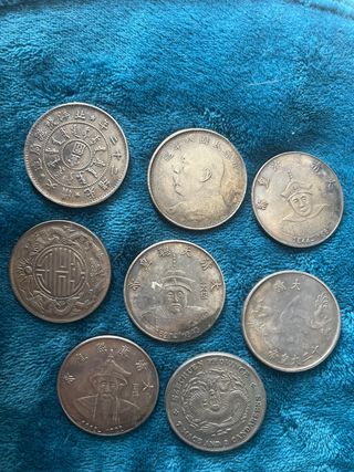 Lote 8 Monedas Chinas Antiguas Colección