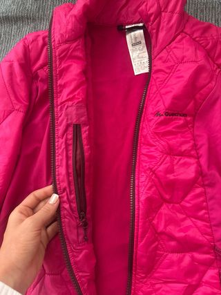 Plumas acolchadas Decathlon rosa