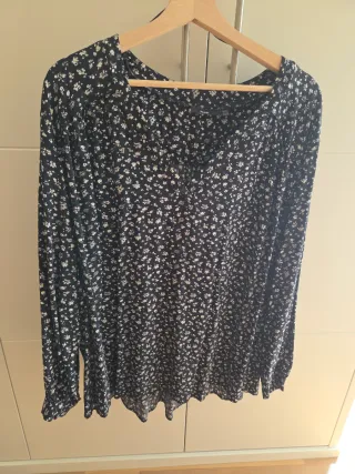 Blusa estampada floral talla 54/56