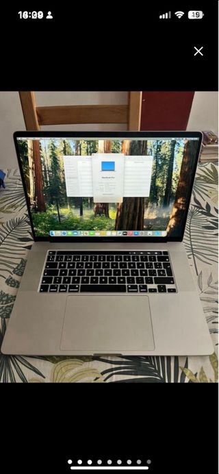 MacBook Pro 16 2019 i7 Plata