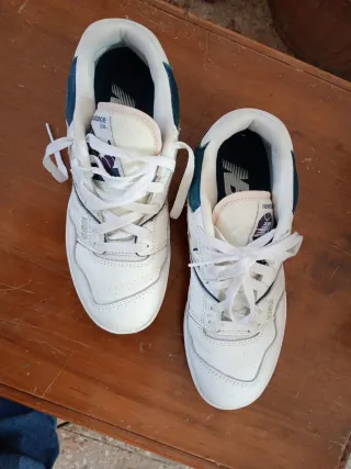 Zapatillas New Balance 550 Blancas y Azules