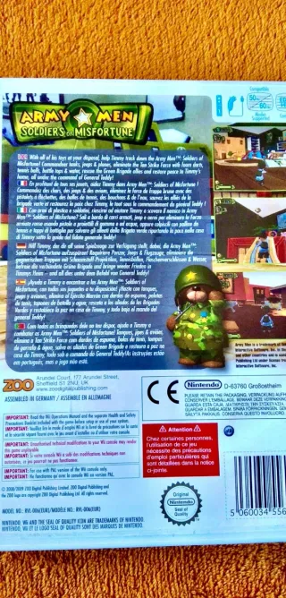 Juego Wii original
Armi men Soldiers              