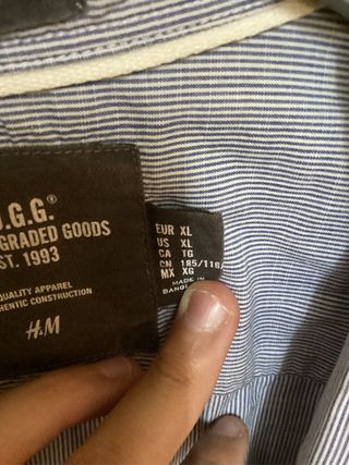 Camisa Zara Hombre L Naranja