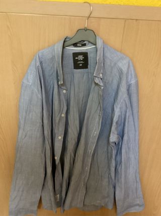 Camisa Zara Hombre L Naranja