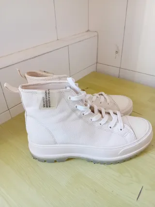 Botas Pull&Bear Blancas Mujer Talla 38