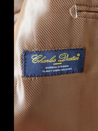 Chaqueta de pana beige