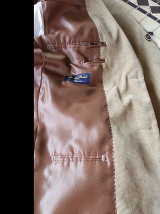 Chaqueta de pana beige
