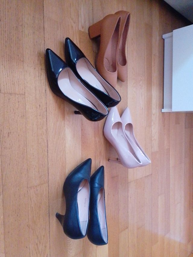 Lote 4 Zapatos Tacón Talla 38