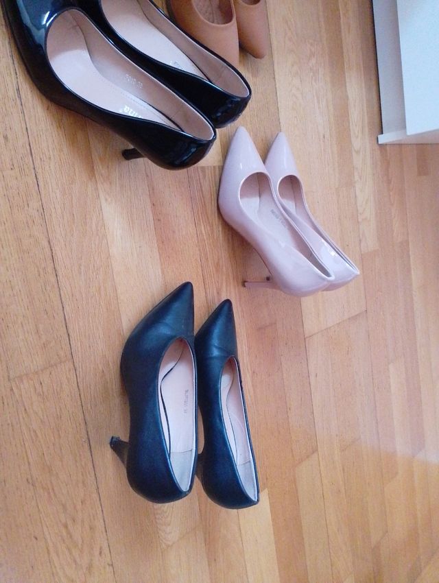 Lote 4 Zapatos Tacón Talla 38