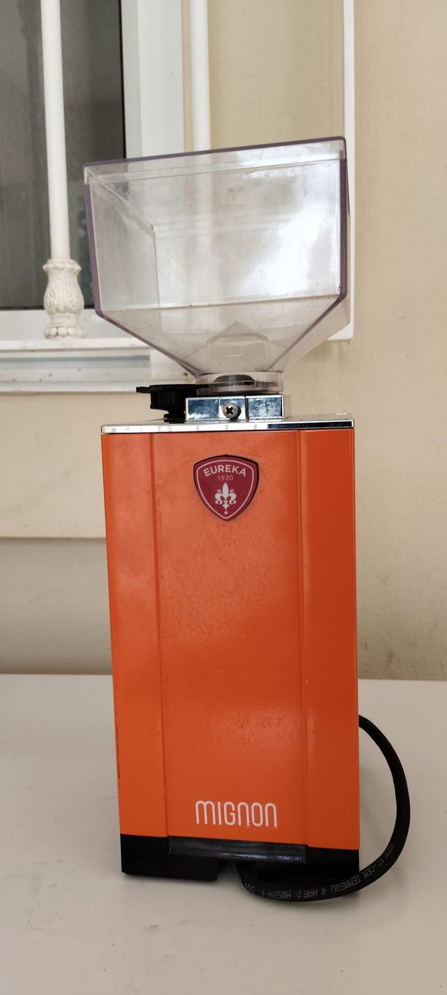 Molino Eureka Mignon Filtro Silent Naranja