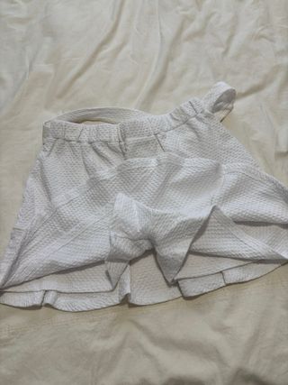 Falda pantalón Zara blanca