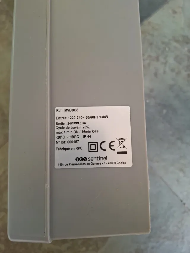 Brazos Puerta Garaje SCS Sentinel