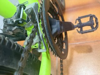 Bicicleta Rockrider st100 amarilla talla S