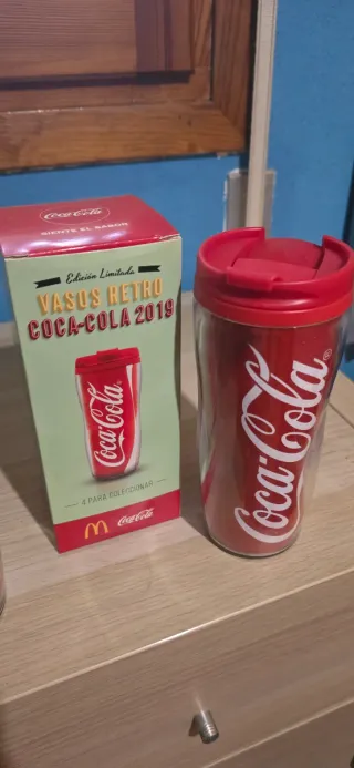 3 vasos termo Coca-Cola Retro