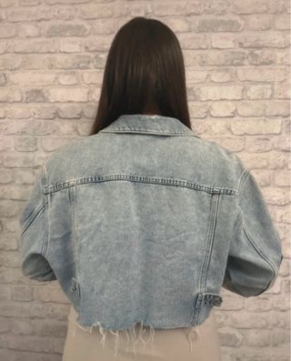Chaqueta denim crop