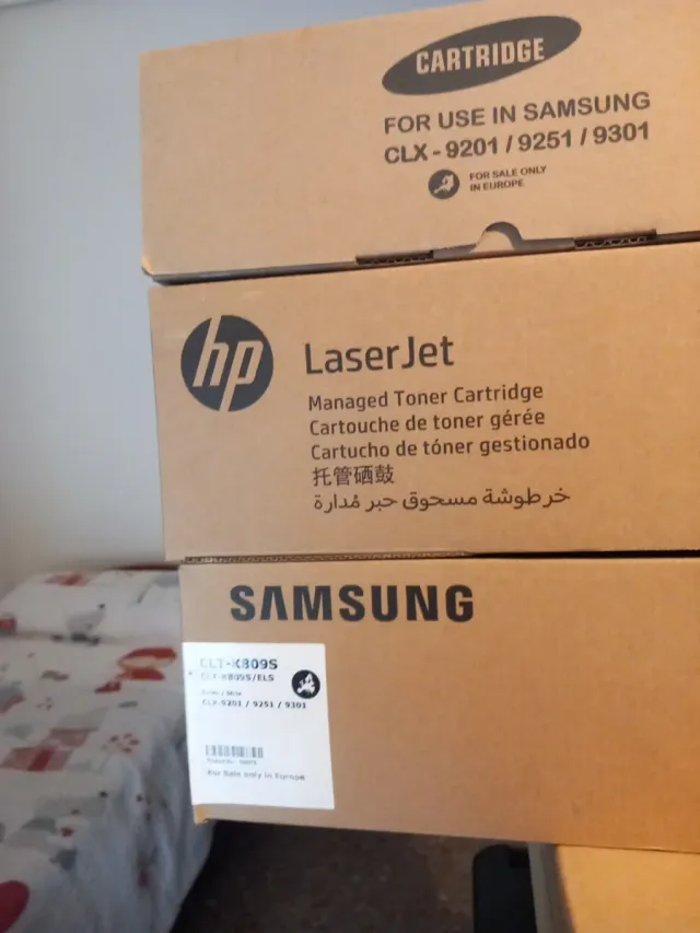 Cartuchos de tóner HP CLT-809S y K809