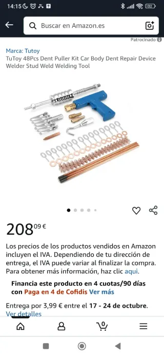 extractor de abolladuras para carrocería sin abrir