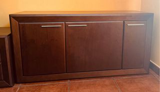 Conjunto Muebles Salón: Aparador, Estantería y Mes