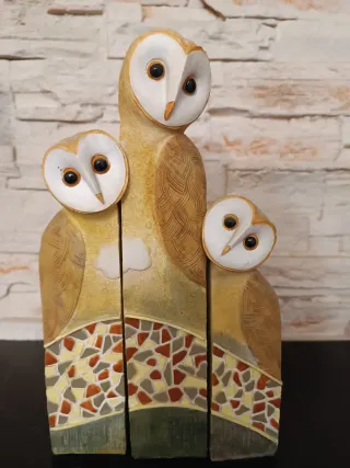 Decoración Figuras Búhos Set 3