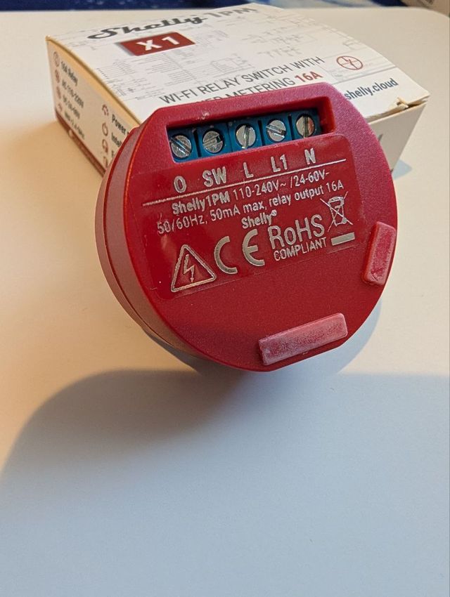 Shelly 1PM Gen1 Wi-Fi Relay Switch