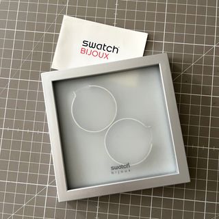 Pendientes aro Swatch Bijoux, acero plateados