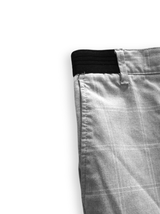 PANTALÓN ZARA GRIS A CUADROS DE HOMBRE (TALLA S)