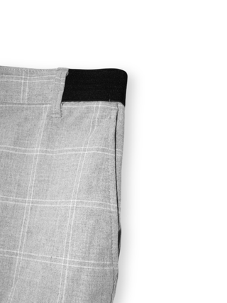 PANTALÓN ZARA GRIS A CUADROS DE HOMBRE (TALLA S)